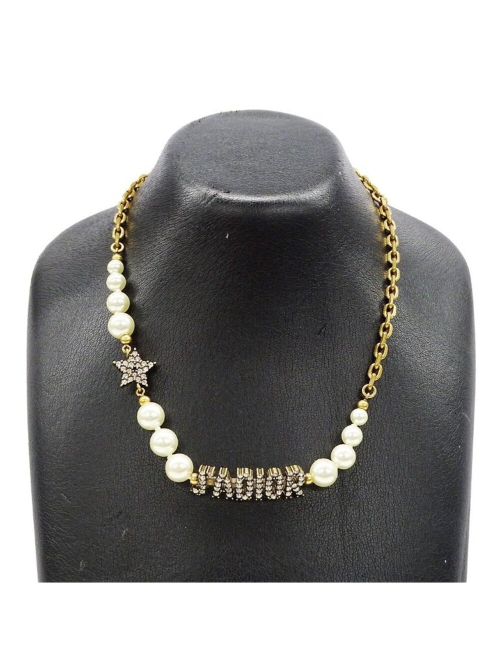 Dior Necklace Faux Pearl Rhinestone J'adior Gold Star Gorgeous - Picture 4 of 8